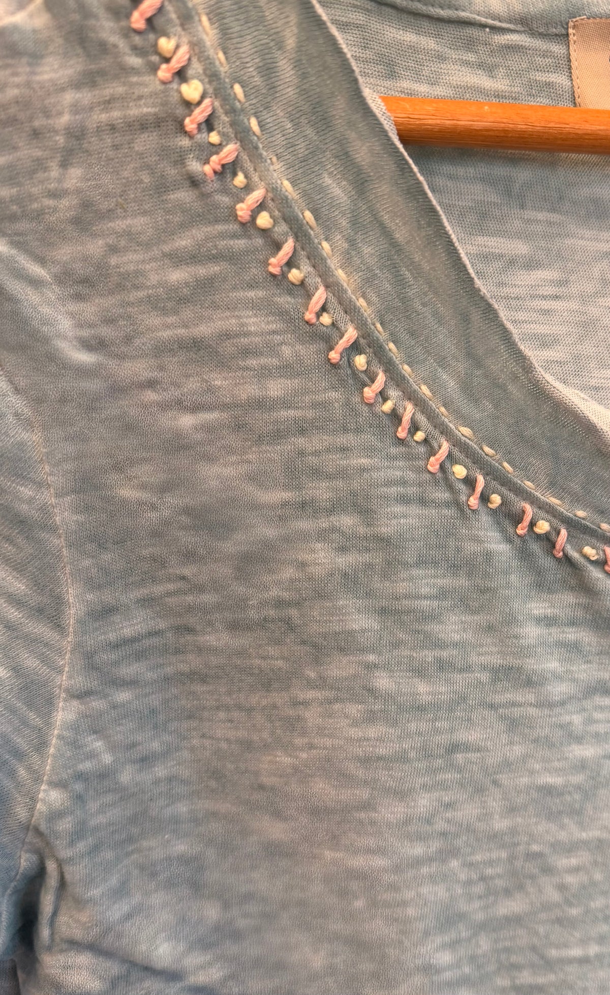 Caju Stitchwork Round Neck Tee