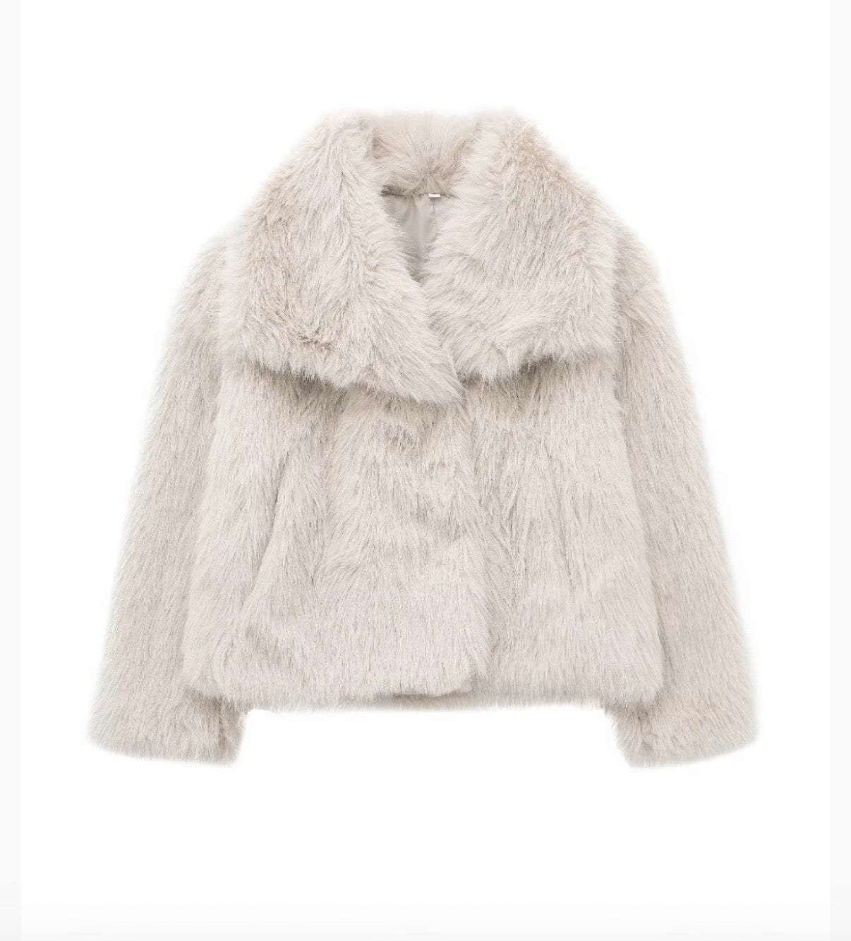 Smaibulun Faux Fur Coat Cream