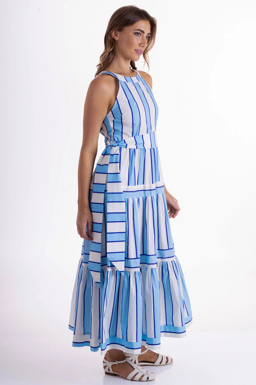 Wyatt Wylde Esme Dress Azure stripe