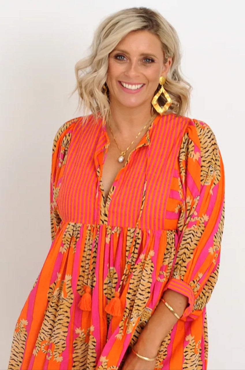 Ivy Pearl Alexander Santorini Tiger Dress