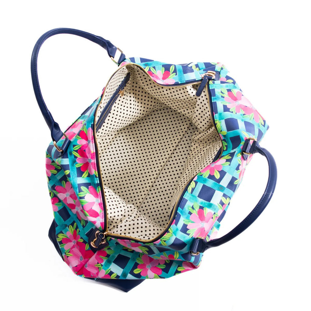 Liv & Milly Garden Trellis overnight bag