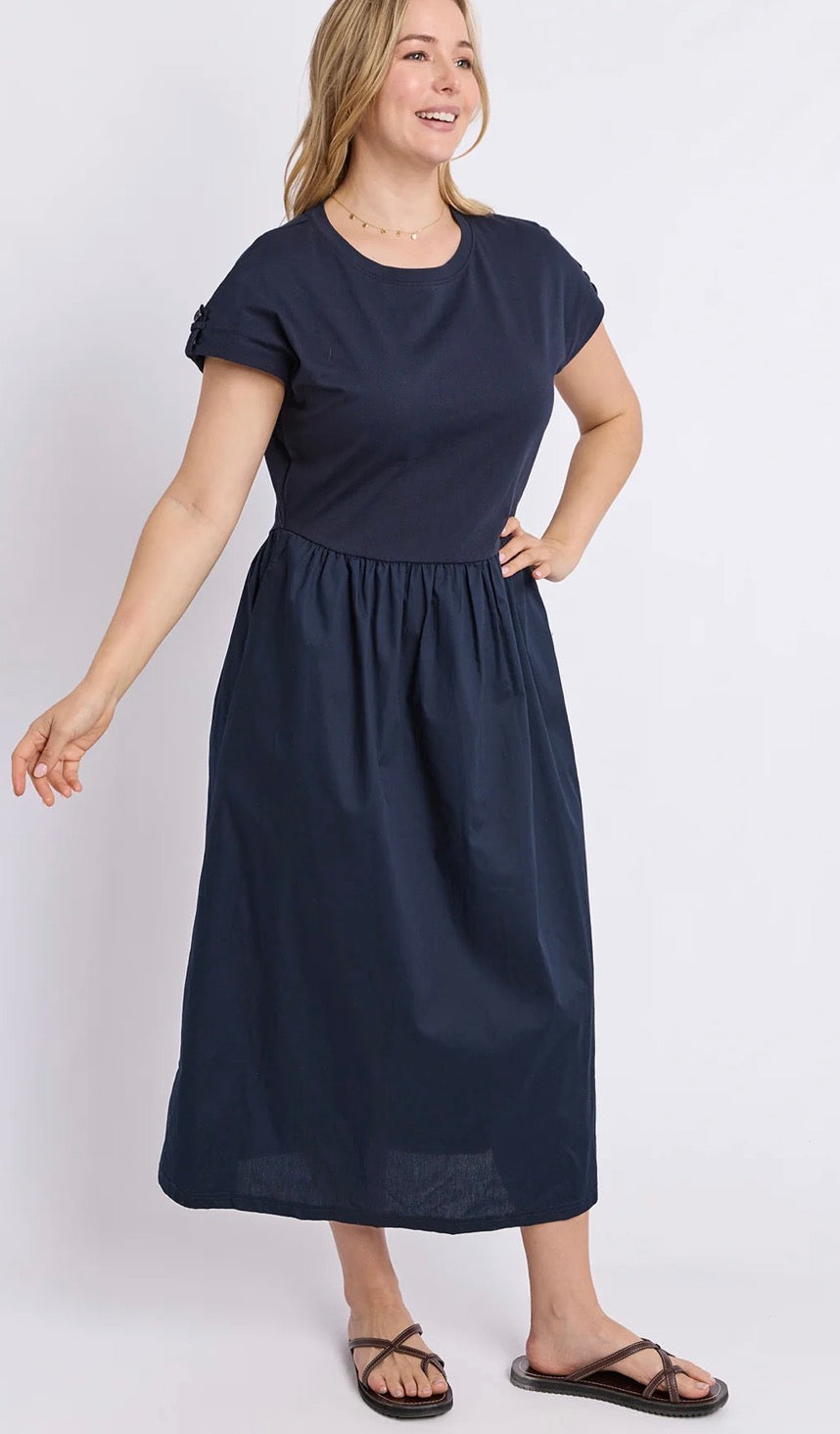 Elm Flo Dress Navy