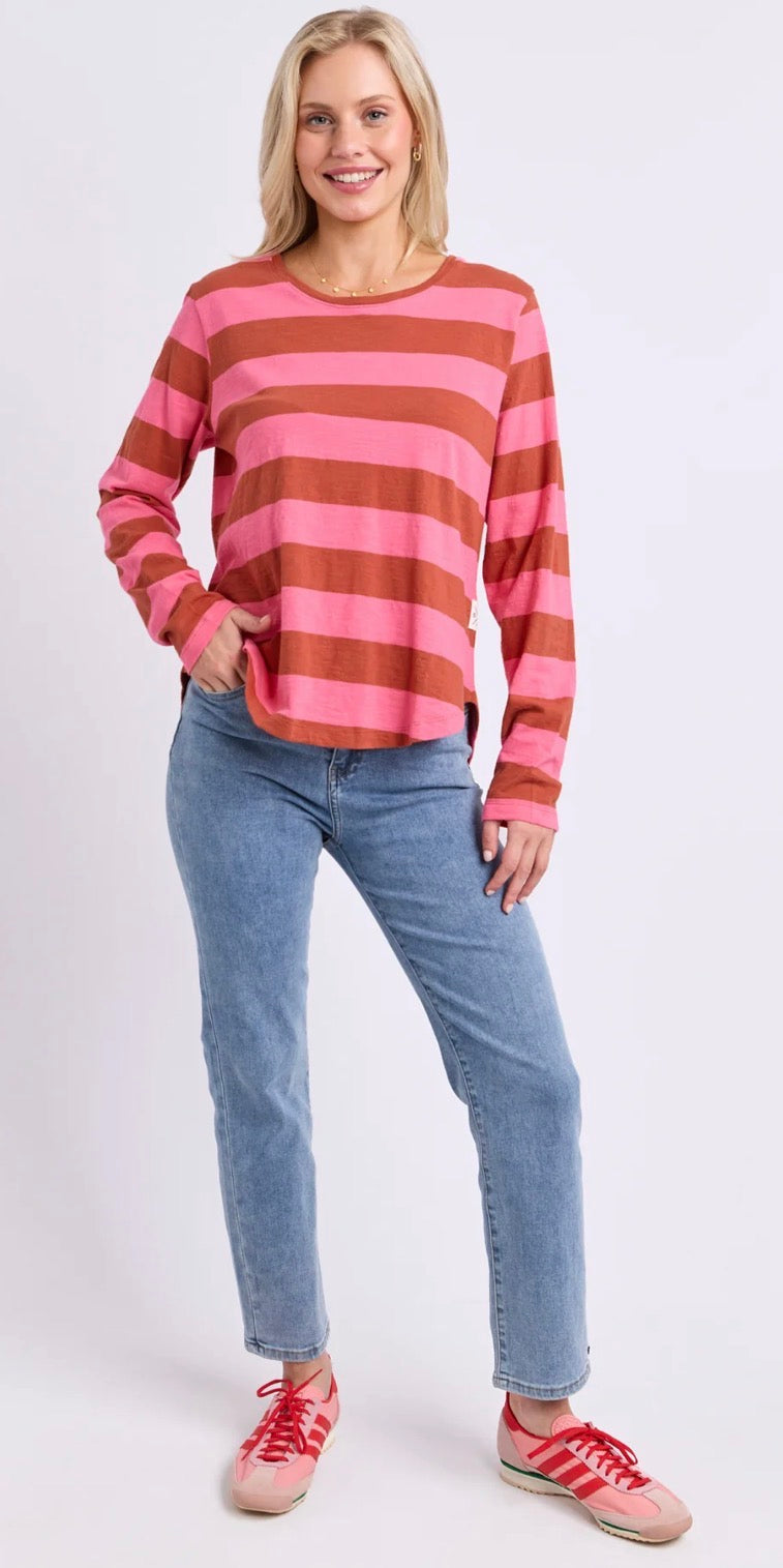 Elm Spritz Stripe Long Sleeve Tee