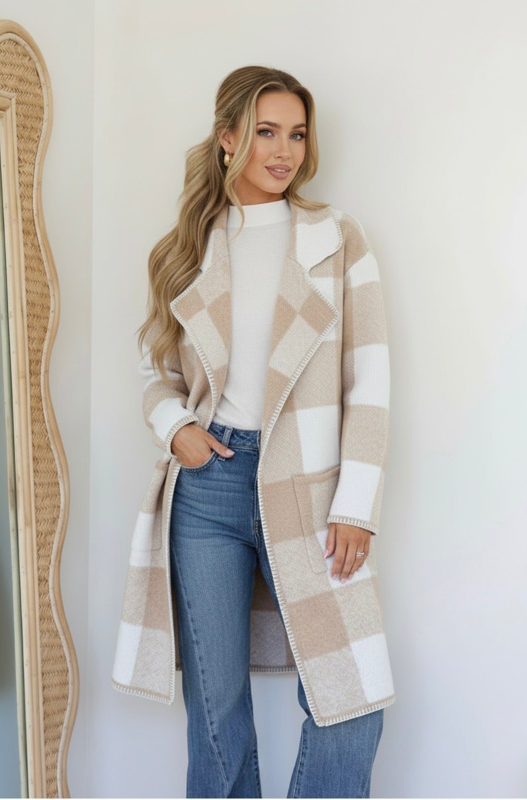 Miss Marlow Check Cardigan