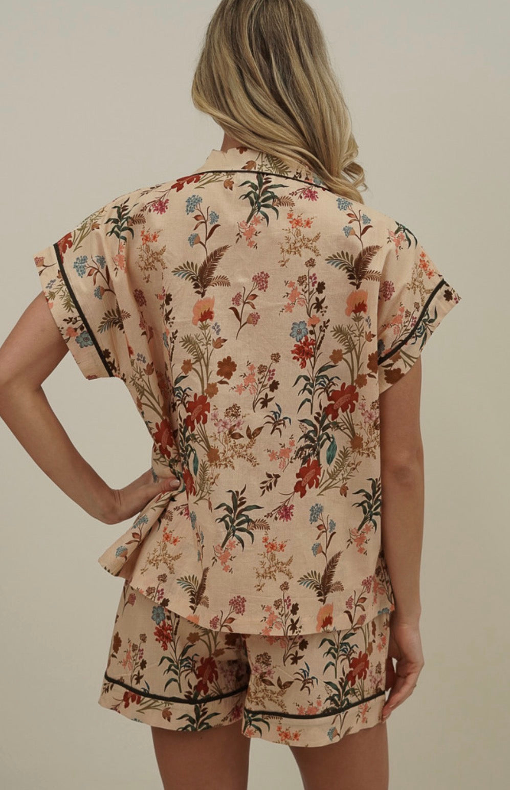 LU Wildflower Field Short PJ set