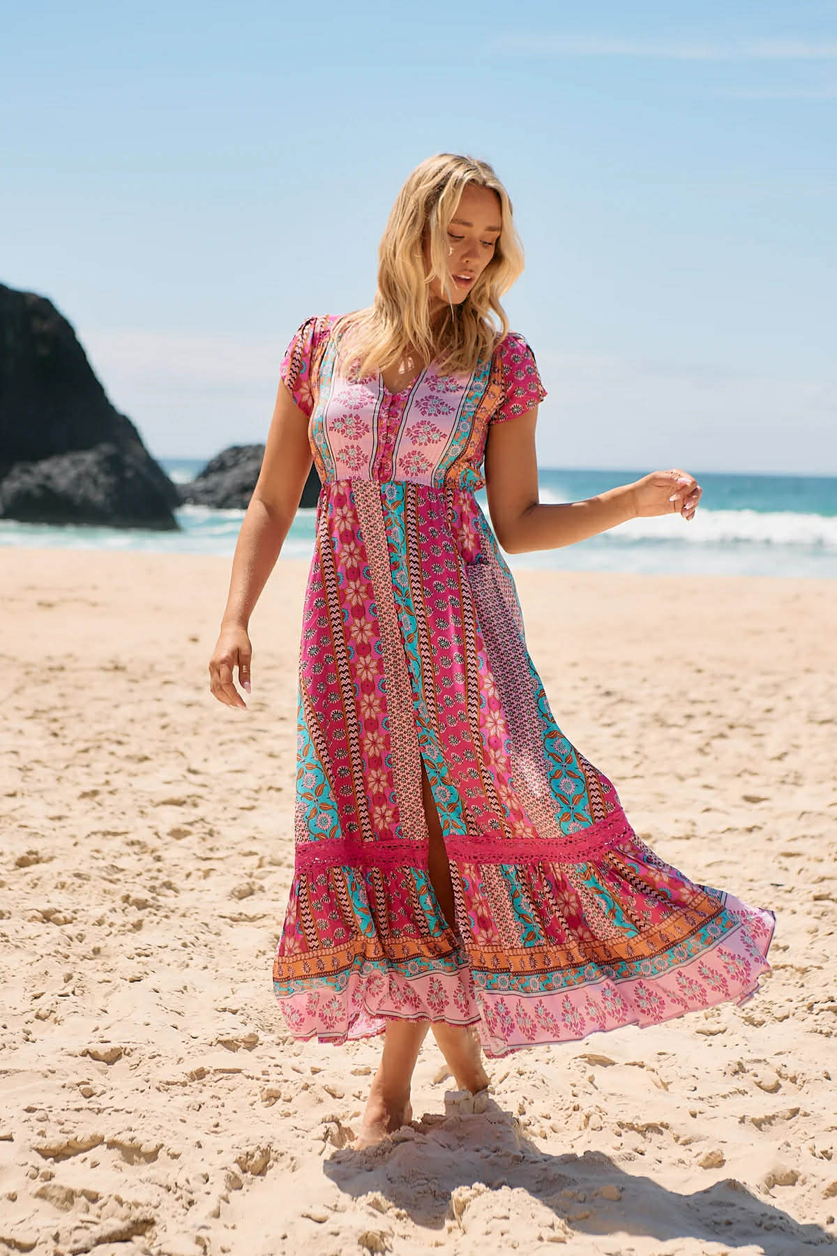 Jaase Cedella Print Carmen Maxi