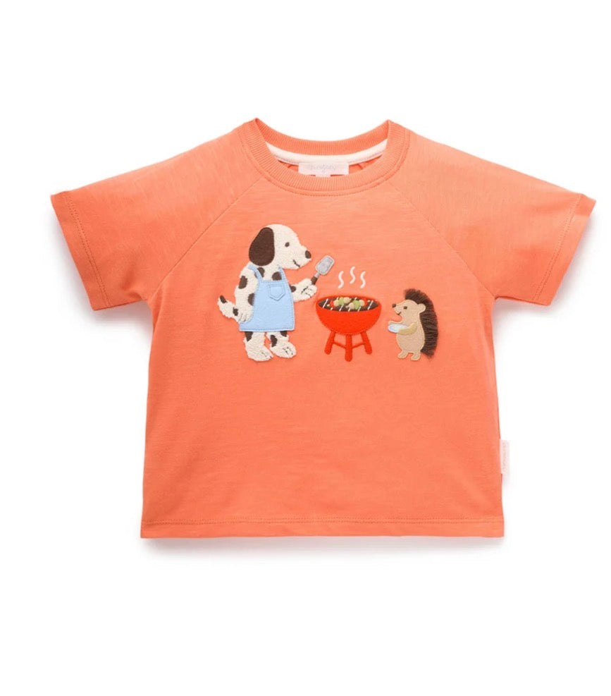 Purebaby Bbq Relaxed Tee Sunset