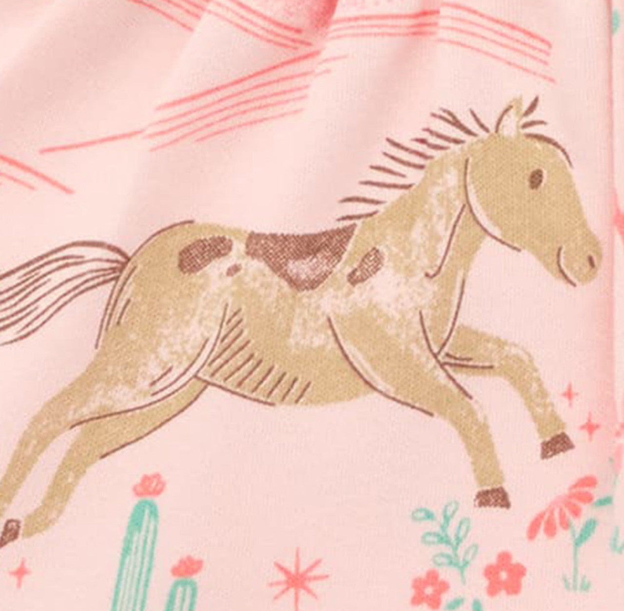 Purebaby Desert Horses Ruffle PJ Set