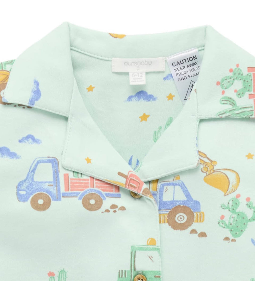 Purebaby Desert Trucks PJ Set