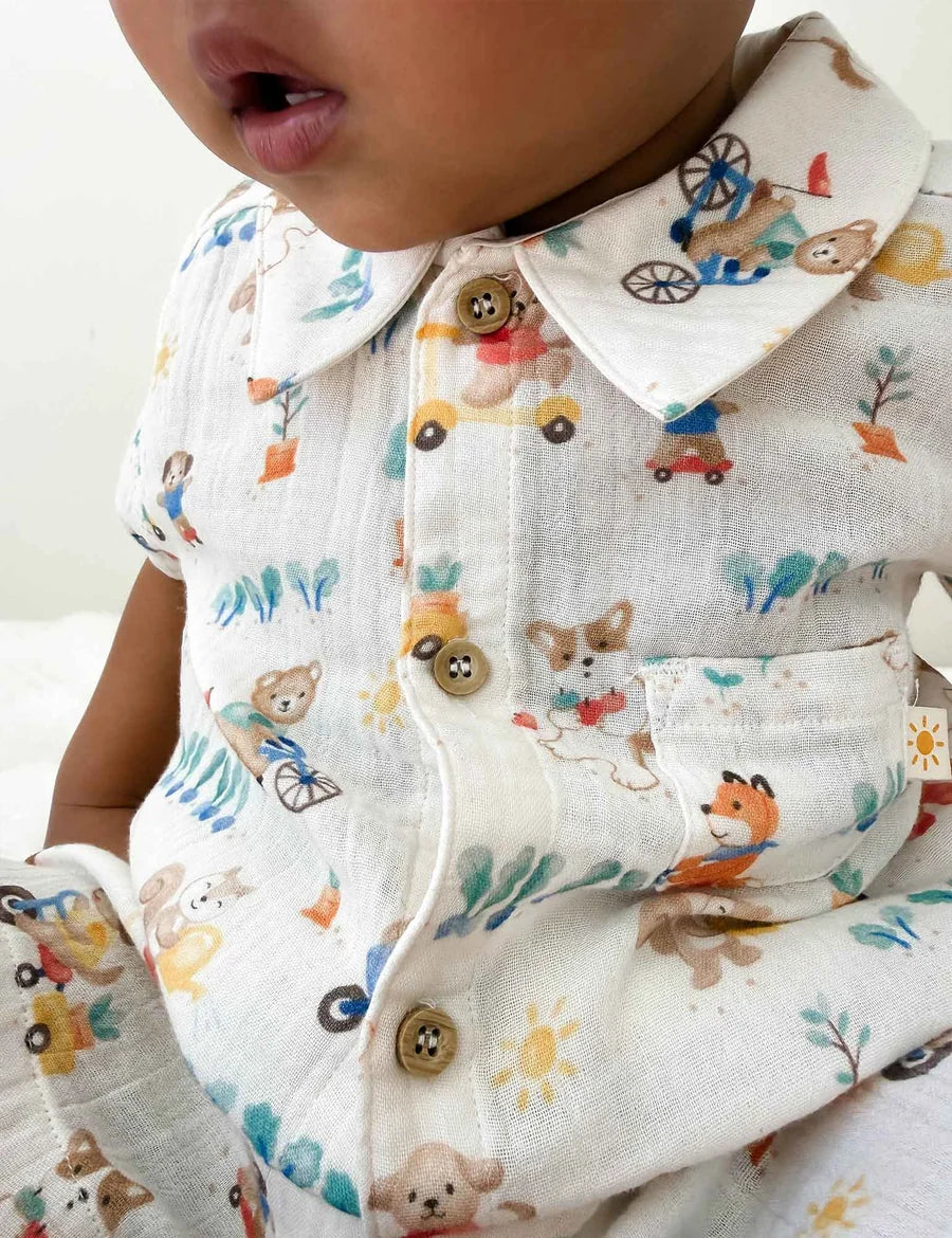 Purebaby Crinkle Set Lets Garden