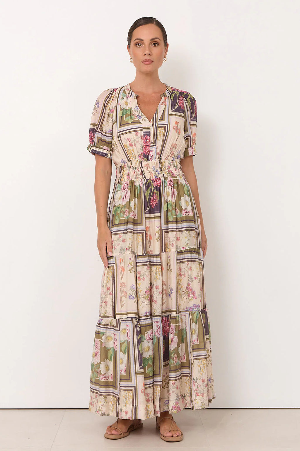 Adorne Violette Austria Print Maxi Dress