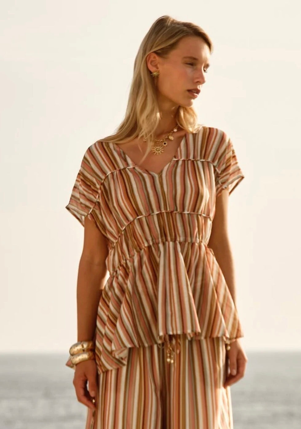 Fate & Becker Ophelia Top Sandbar Stripe