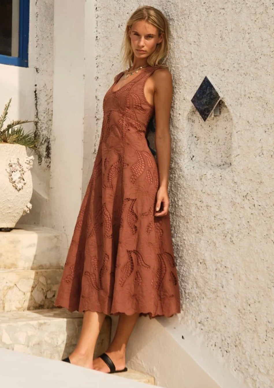 Fate & Becker Alessia Lace Midi Dress
