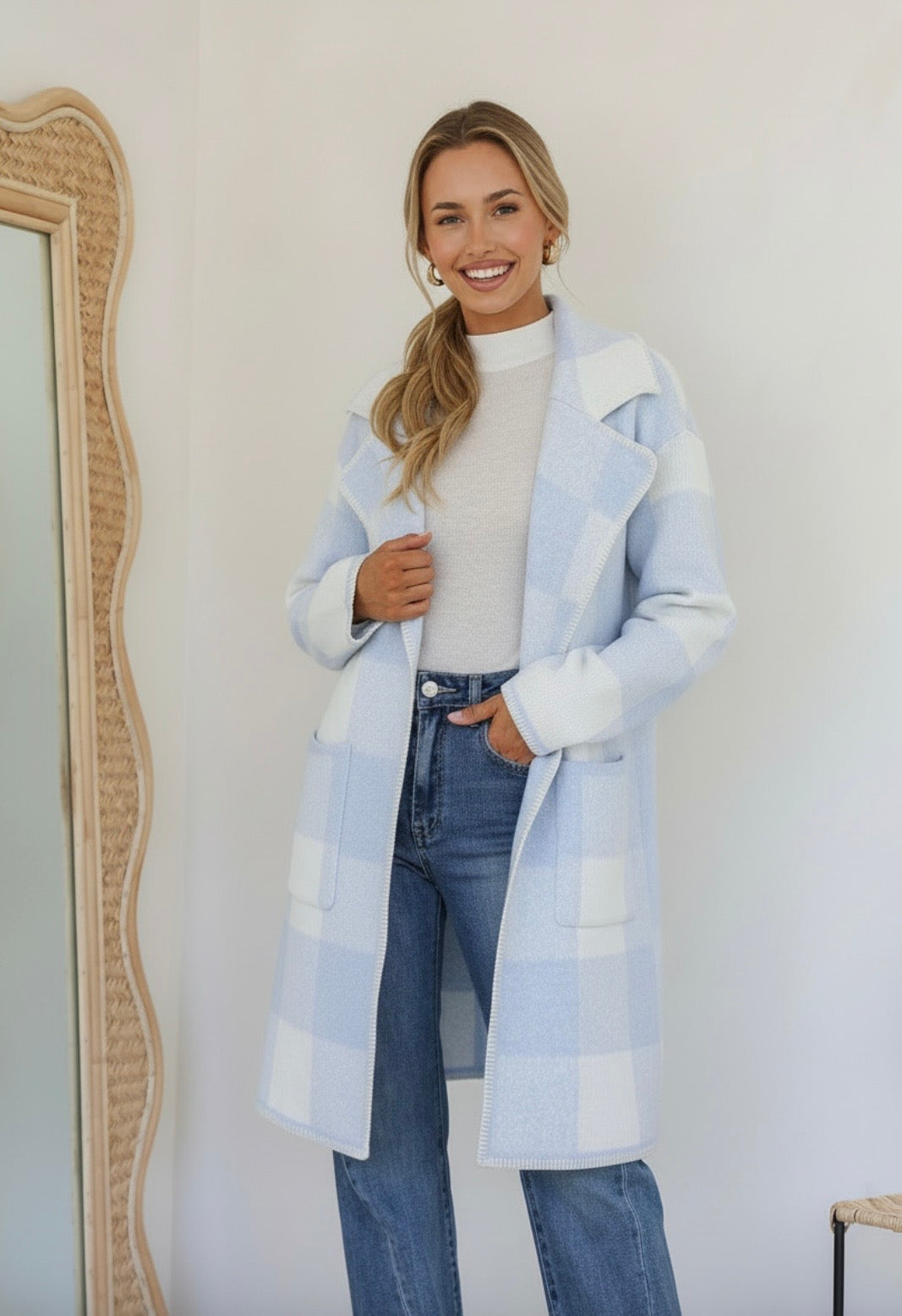 Miss Marlow Check Cardigan