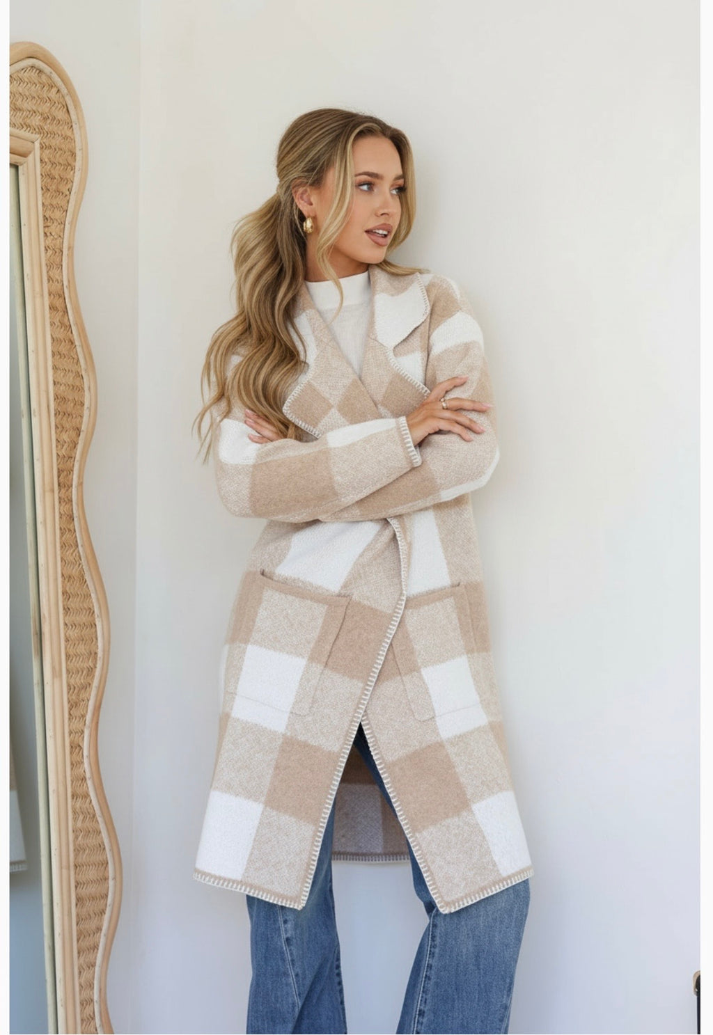 Miss Marlow Check Cardigan