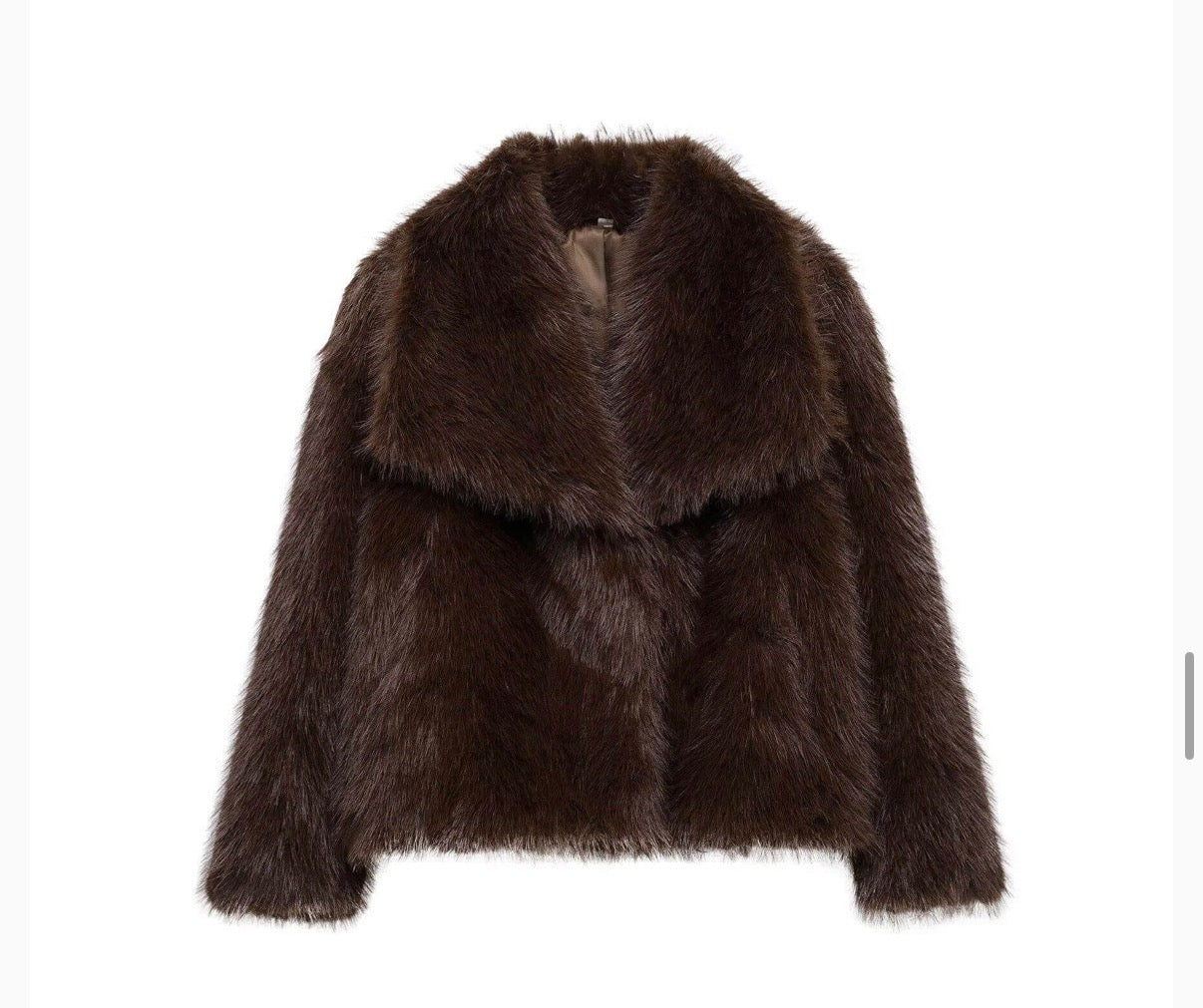 Smaibulun Faux Fur Coat Chocolate