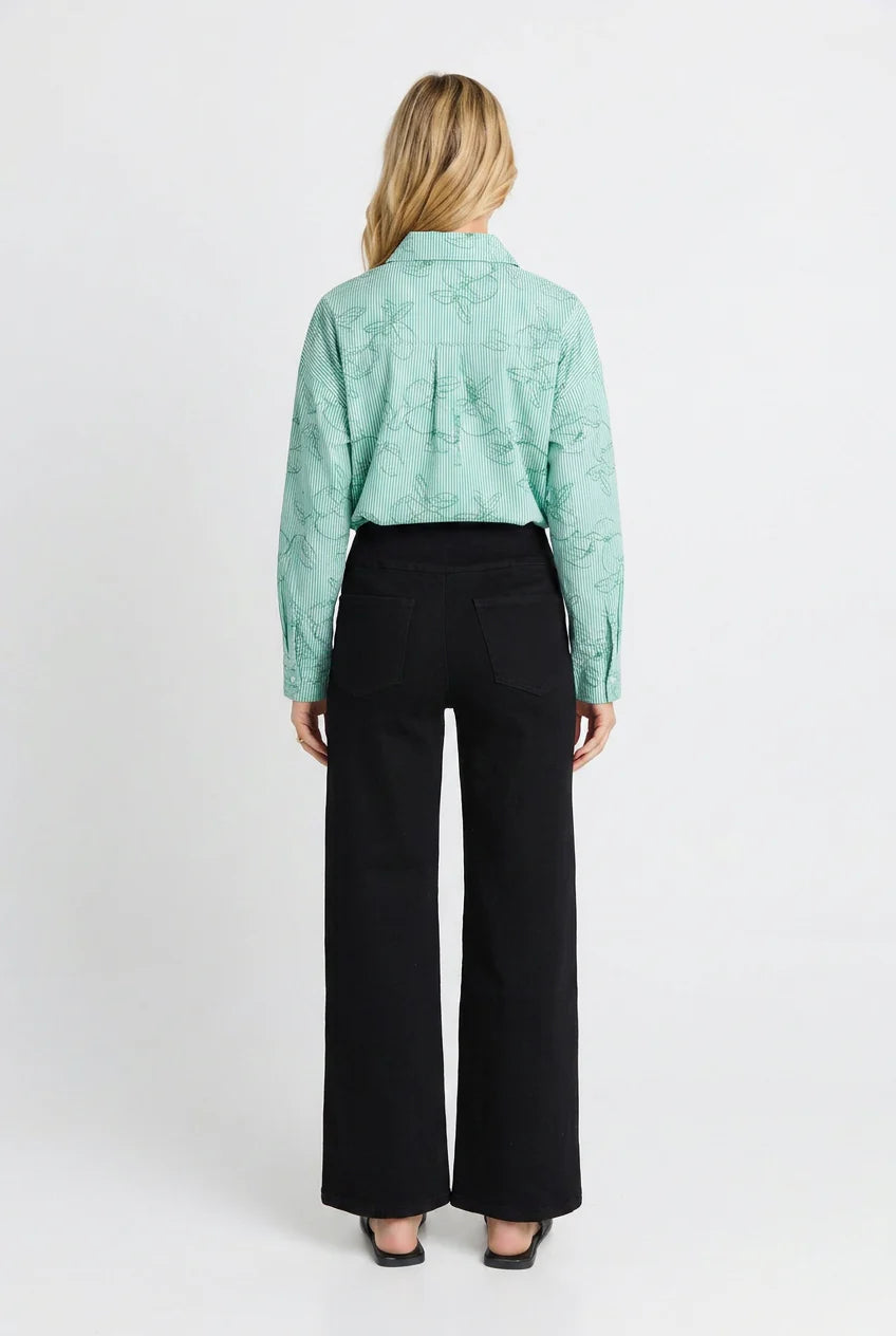 Betty Basics Straight Stretch Jeans Black