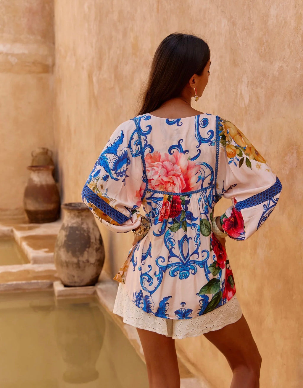Naudic Bahamas Top Tangier Print