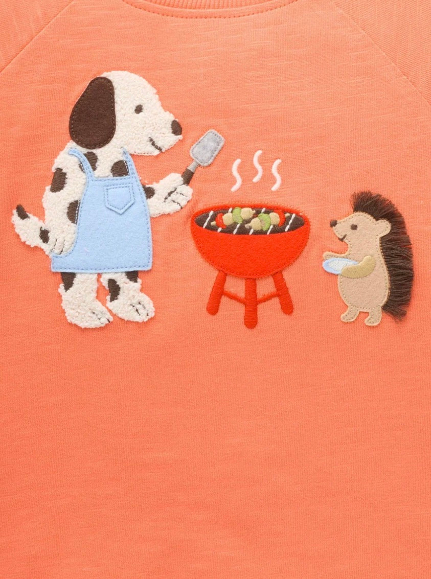 Purebaby Bbq Relaxed Tee Sunset