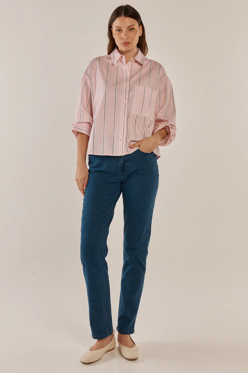 Betty Basics Erin Crop Shirt