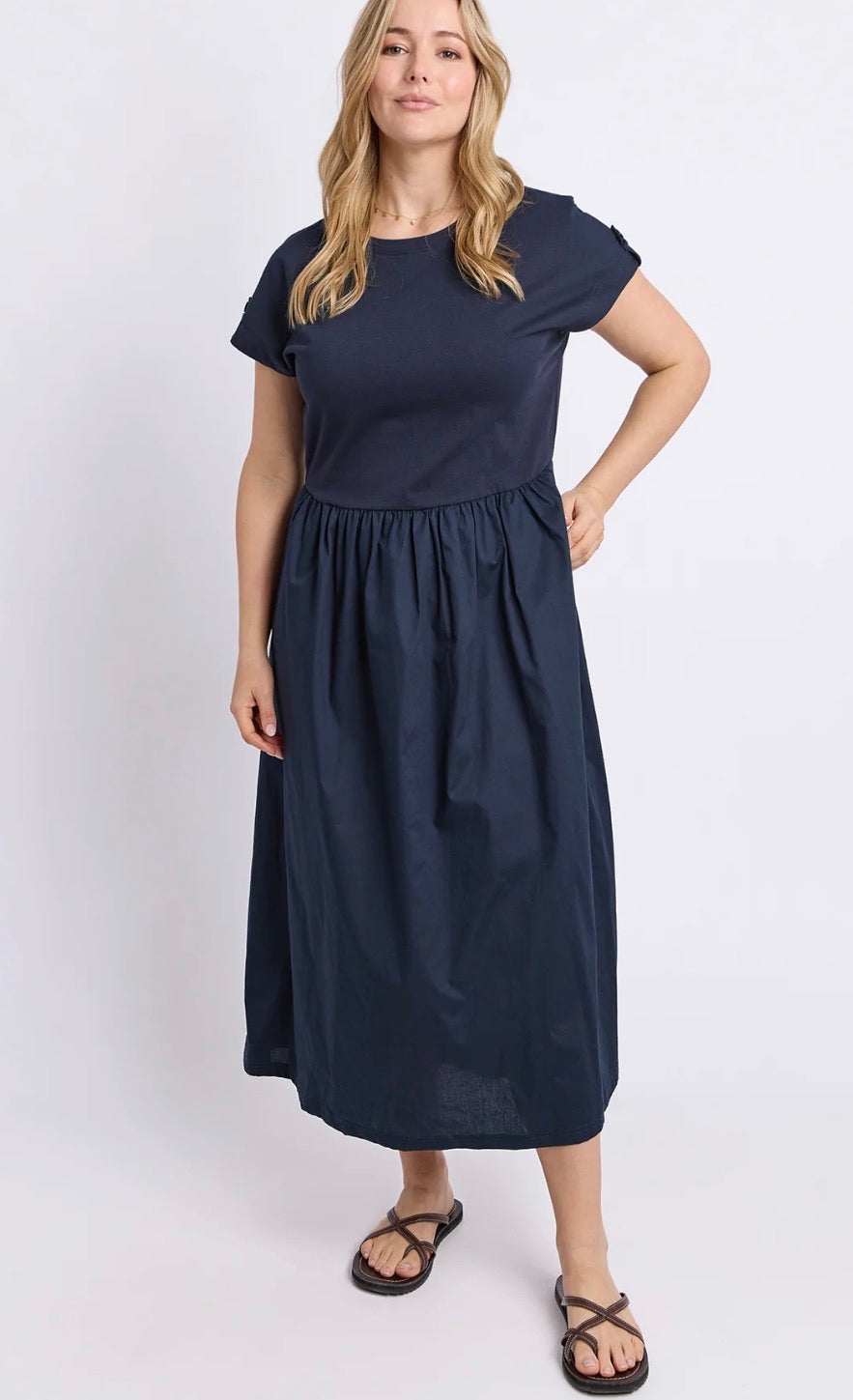 Elm Flo Dress Navy