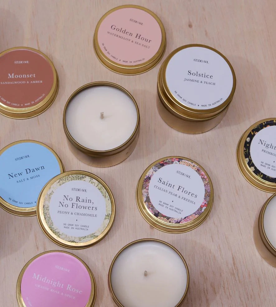 Studio Sol Travel Tin Candles
