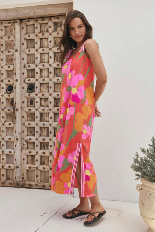 Adrift Bec Sun Dress in Flamenco