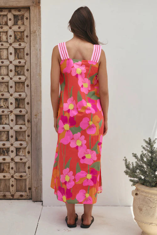 Adrift Bec Sun Dress in Flamenco
