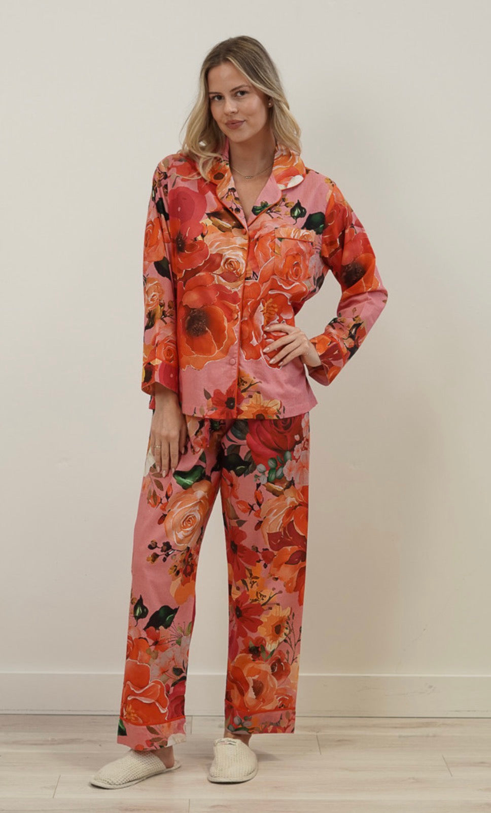 LU Tuscan Rose Long PJ Set