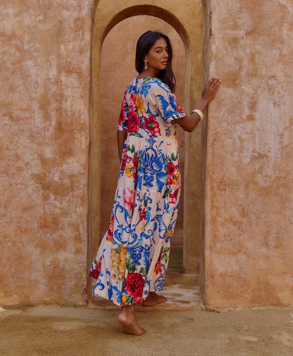 Naudic Amisha Maxi Dress Tangier Print