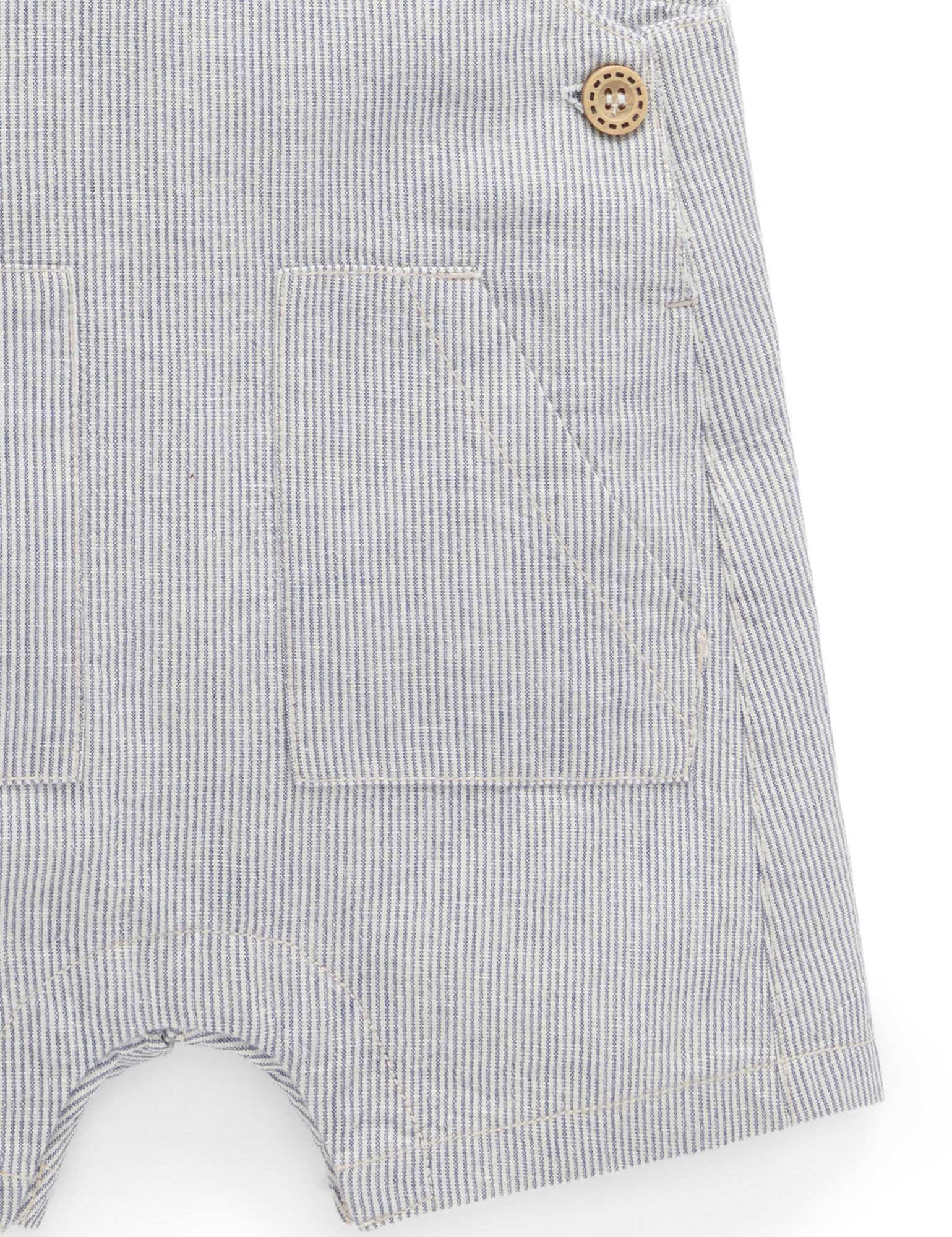 Purebaby Striped Overall set