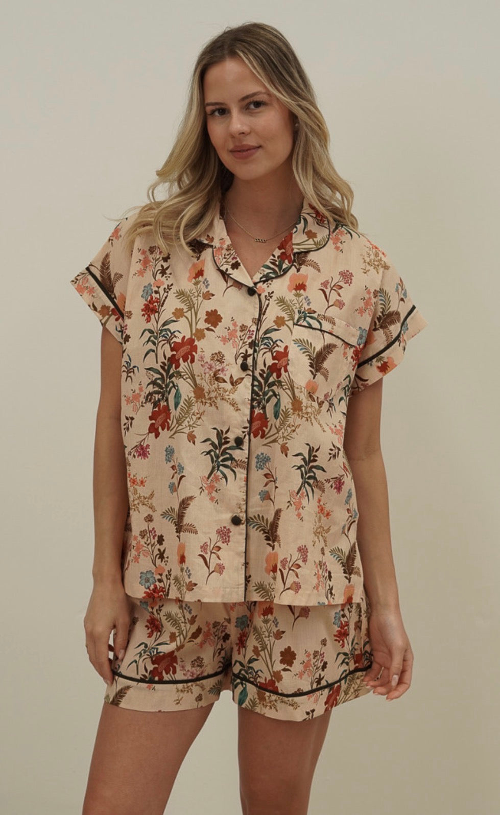 LU Wildflower Field Short PJ set