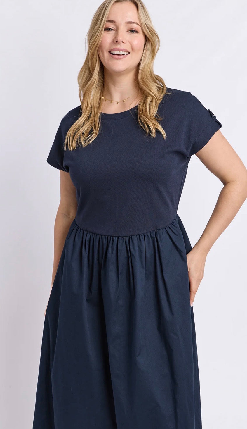 Elm Flo Dress Navy