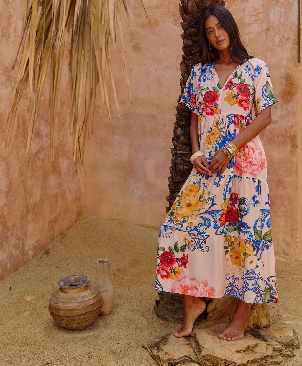 Naudic Amisha Maxi Dress Tangier Print