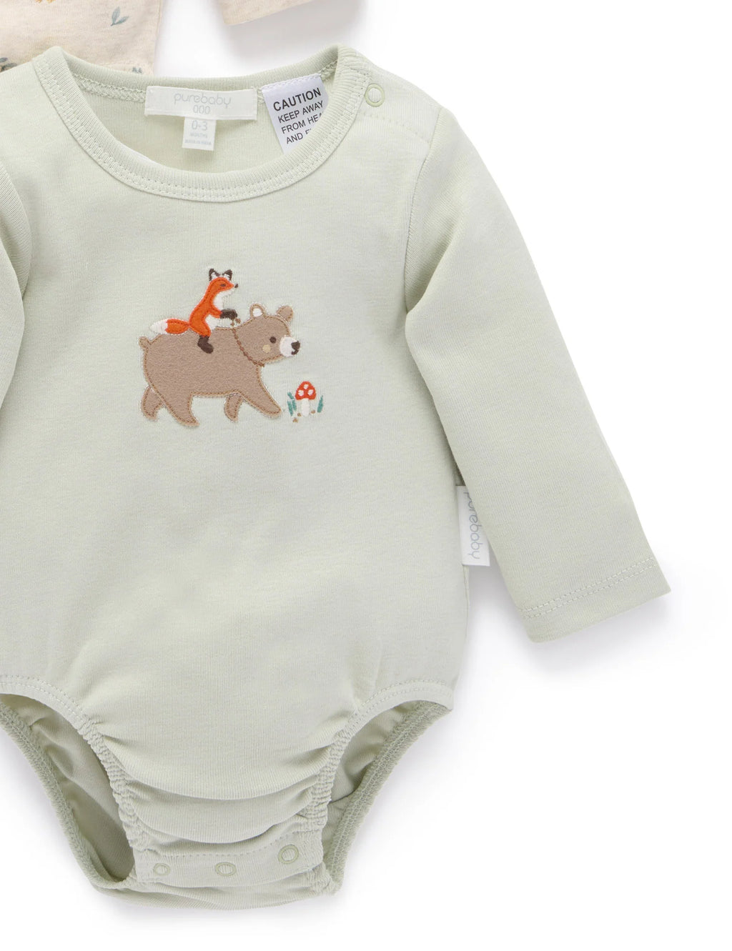 Purebaby Woodland 2pack Bodysuit