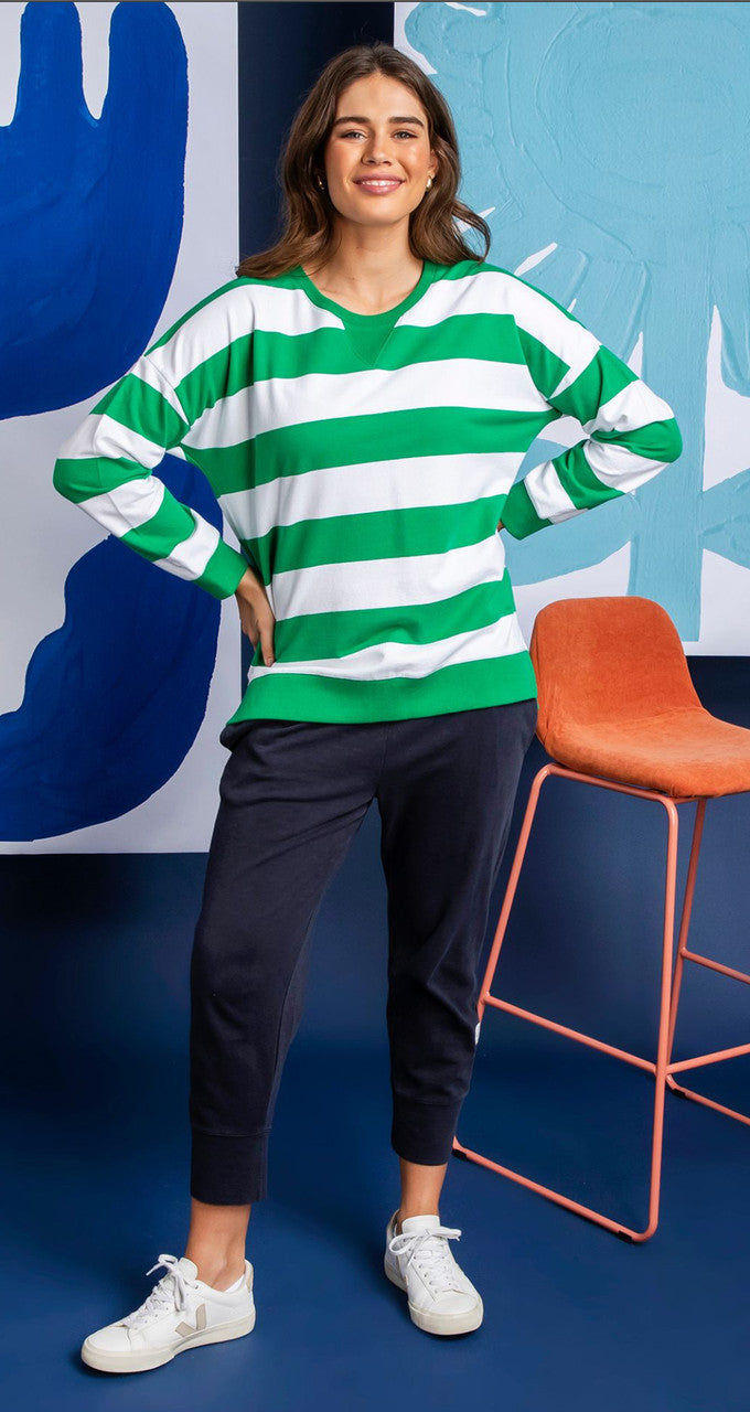 Elm Billie Block Stripe Crew