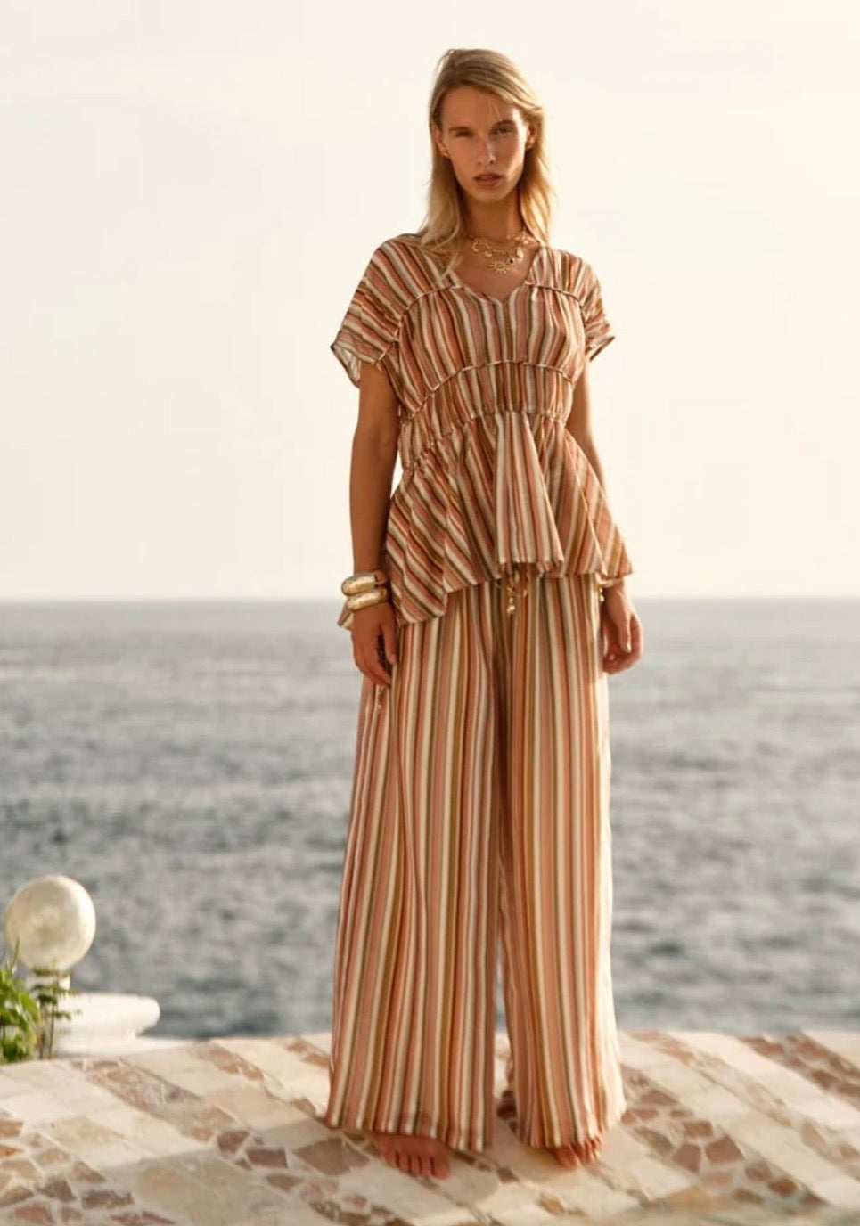 Fate & Becker Ophelia Top Sandbar Stripe