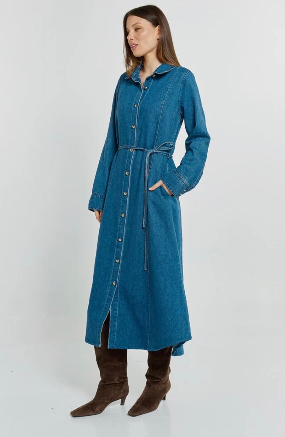 Betty Basics Nico Denim Dress