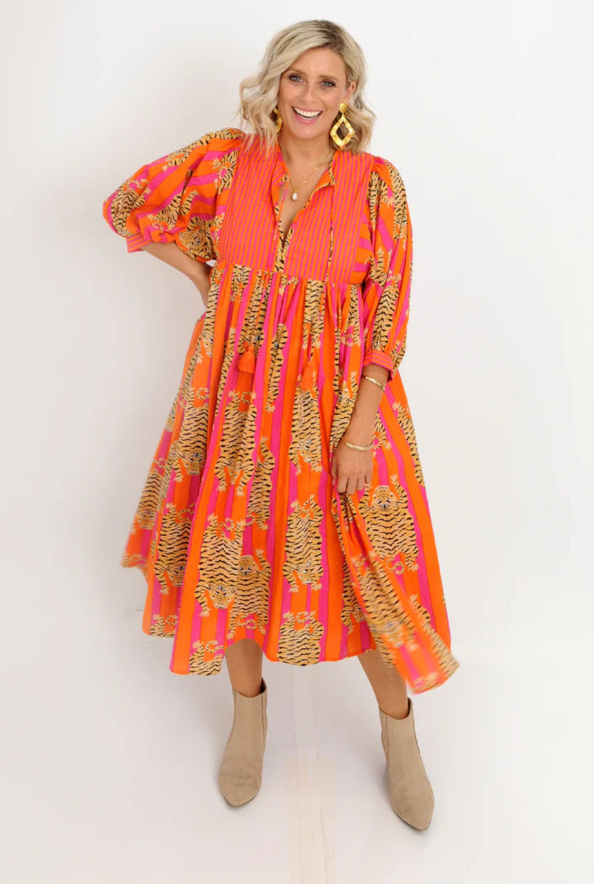 Ivy Pearl Alexander Santorini Tiger Dress