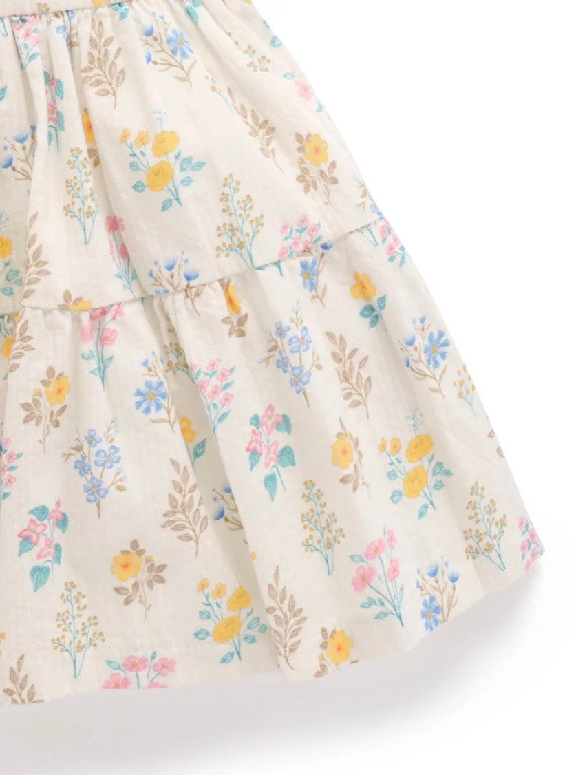 Purebaby Gathered Dress Posy