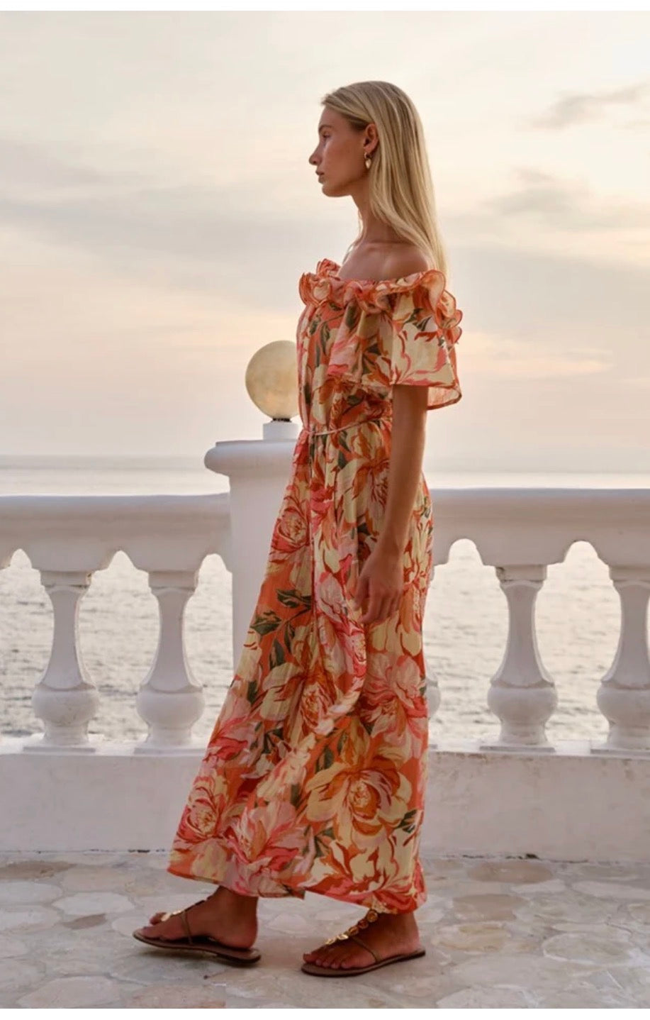 Fate & Becker Cosima Floral Midi Dress