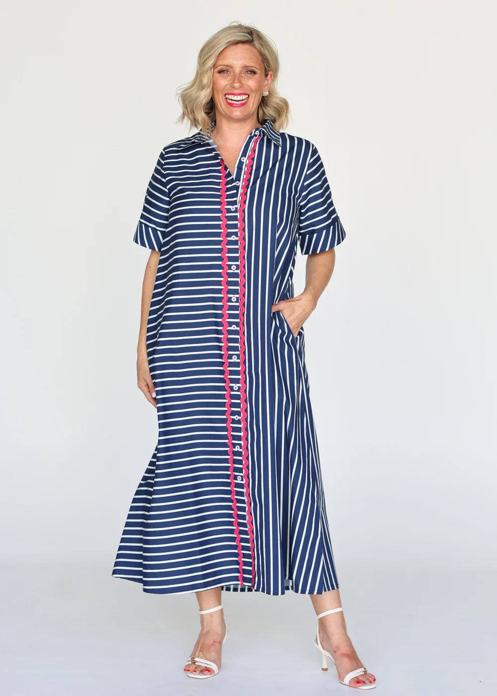 Liv & Milly Ella Navy Stripe
