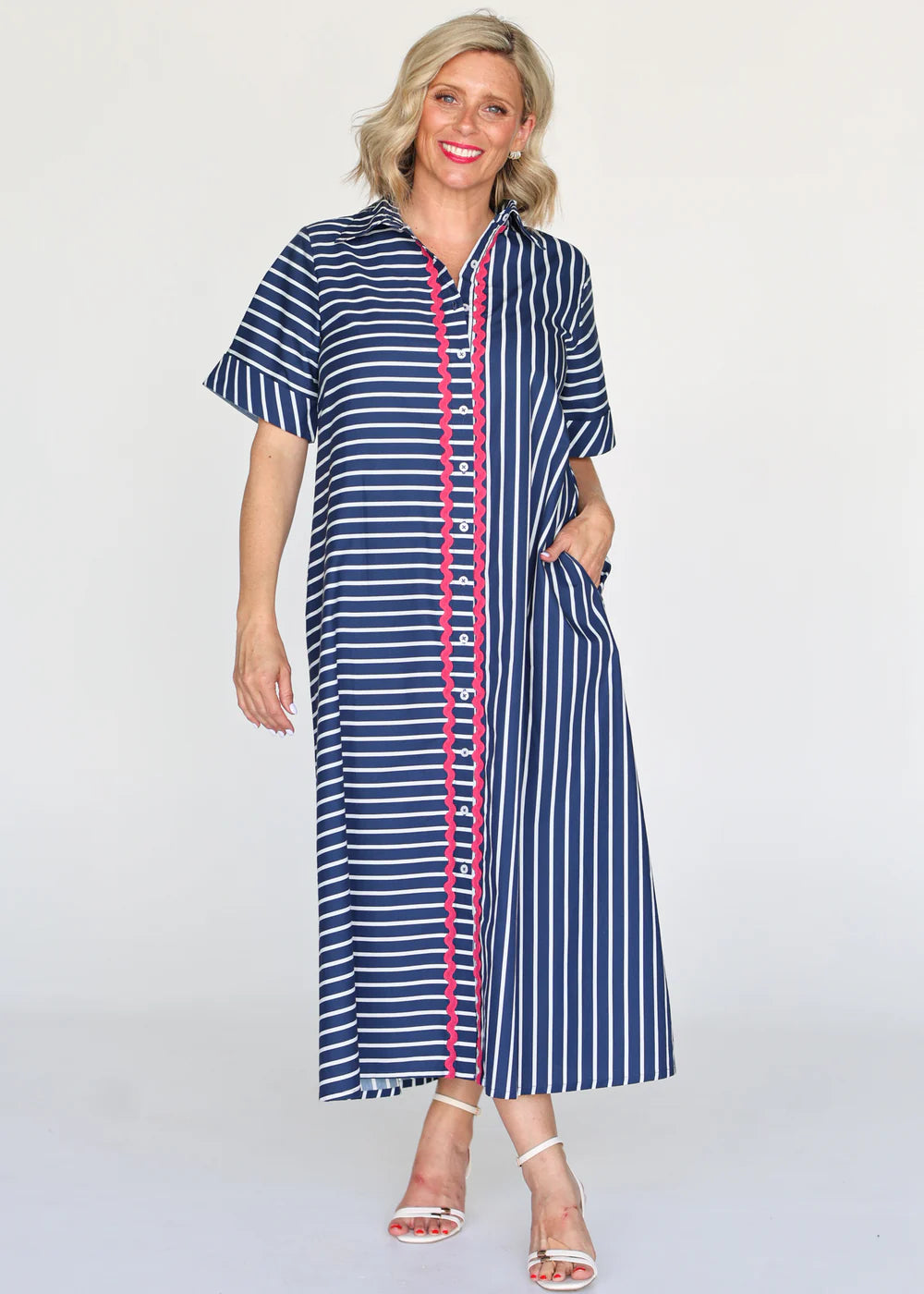 Liv & Milly Ella Navy Stripe