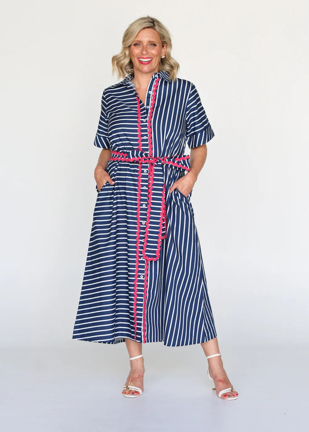 Liv & Milly Ella Navy Stripe