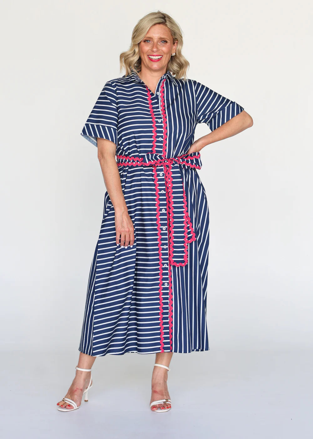 Liv & Milly Ella Navy Stripe