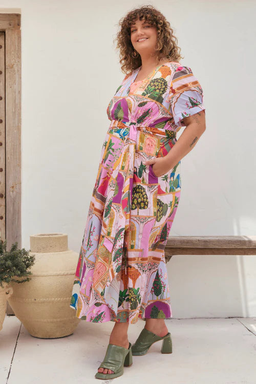 Adrift Everly Faux Wrap in Padam Mosaic