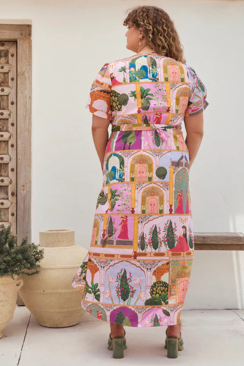 Adrift Everly Faux Wrap in Padam Mosaic