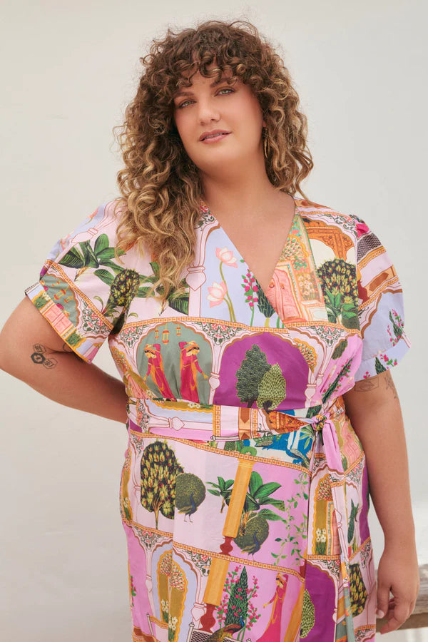 Adrift Everly Faux Wrap in Padam Mosaic