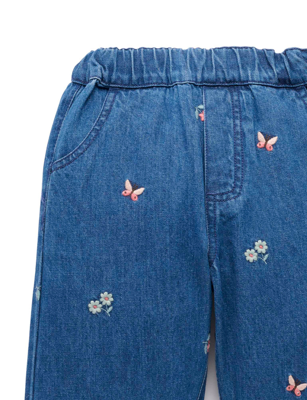 Purebaby Embroidered Pull On Jean