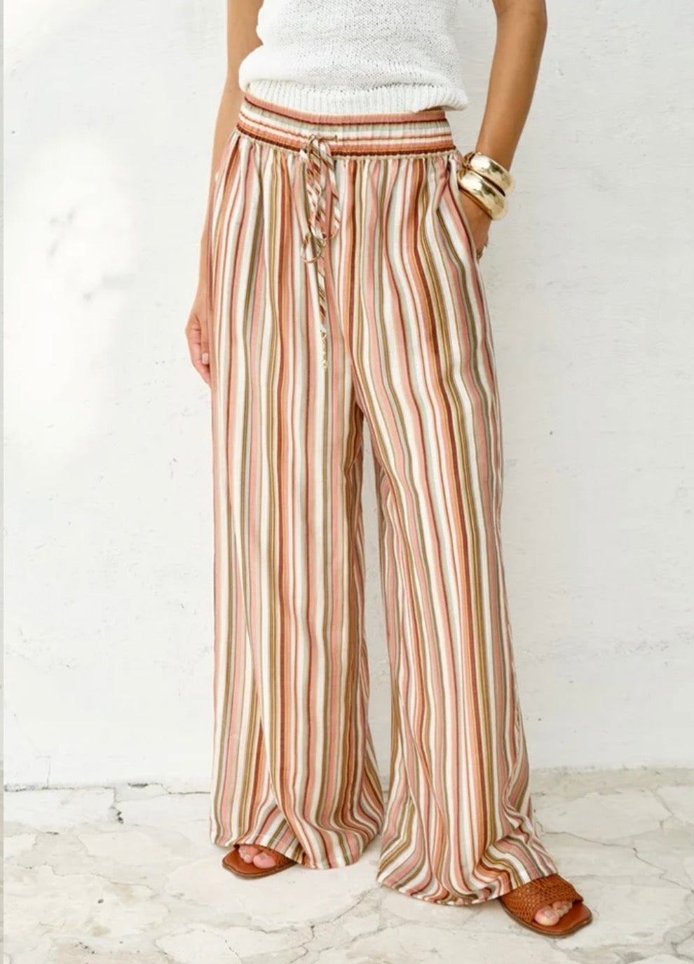 Fate & Becker Elysia Pant Sandbar Stripe